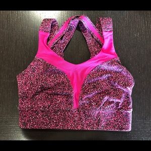 Lululemon pink sports bra